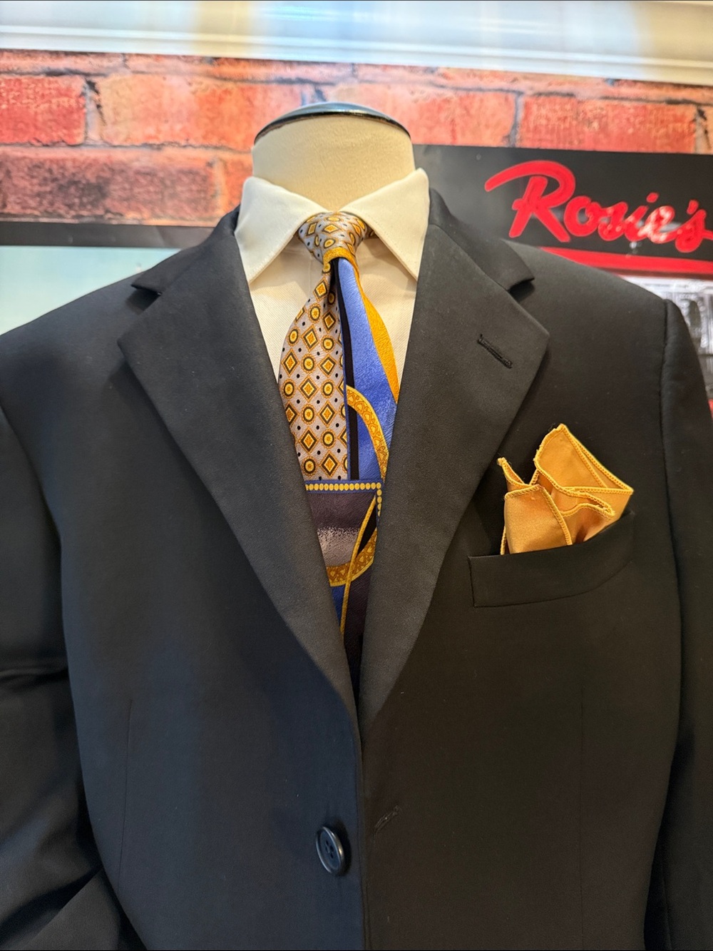 Vintage Brooks Brothers Jacket with Gold Logo Label